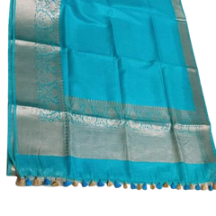 Organza linen Banarasi jacquard saree SILK ZONE