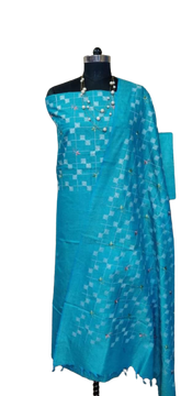 Cotton dupion fancy suit SILK ZONE