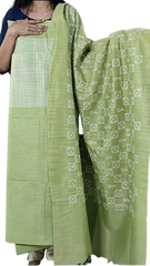 Cotton dupion fancy suit SILK ZONE