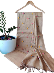 Cotton dupion fancy suit SILK ZONE