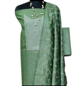 Cotton dupion fancy suit SILK ZONE