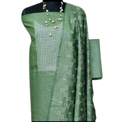 Cotton dupion fancy suit SILK ZONE