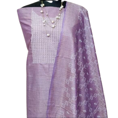 Cotton dupion fancy suit SILK ZONE