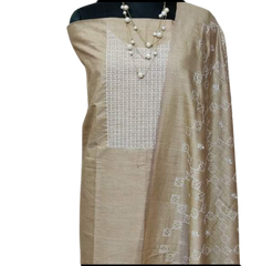 Cotton dupion fancy suit SILK ZONE