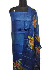 Tussar silk painted suit SILK ZONE