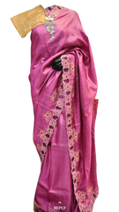 Tussar silk cut work design saree SILK ZONE