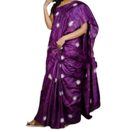 Tussar silk embroidery saree SILK ZONE