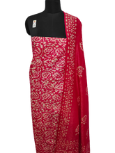 Cotton dupion batik print suit SILK ZONE