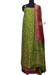 Cotton dupion batik print suit SILK ZONE