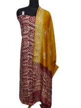 Cotton dupion batik print suit SILK ZONE