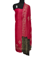 Cotton dupion batik print suit SILK ZONE