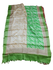 Tussar silk handblock print dupatta silk ZONE