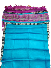 Tussar silk handblock print dupatta silk ZONE