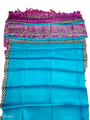 Tussar silk handblock print dupatta silk ZONE