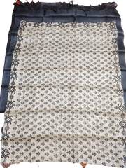 Tussar silk handblock print dupatta Silk ZONE
