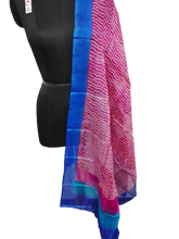 Tussar silk handblock print dupatta SILK ZONE