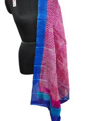 Tussar silk handblock print dupatta SILK ZONE