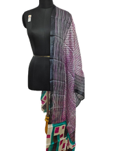 Tussar silk handblock print dupatta SILK ZONE