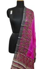 Tussar silk handblock print dupatta SILK ZONE