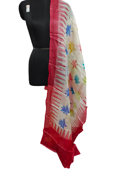 Tussar silk digital print dupatta silk ZONE