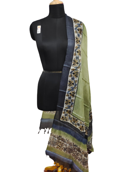 Tussar silk digital print dupatta silk ZONE