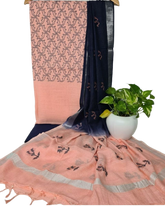 Cotton linen embroidery suit SILK ZONE