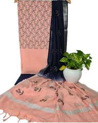 Cotton linen embroidery suit SILK ZONE