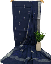 Cotton linen embroidery suit SILK ZONE