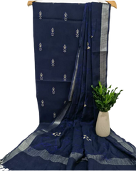 Cotton linen embroidery suit SILK ZONE