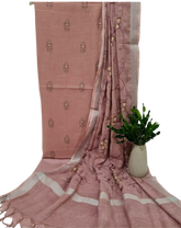 Cotton linen embroidery suit SILK ZONE