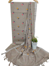 Cotton linen embroidery suit SILK ZONE