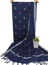 Cotton linen embroidery suit Silk ZONE