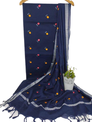 Cotton linen embroidery suit Silk ZONE