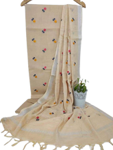 Cotton linen embroidery suit SILK ZONE