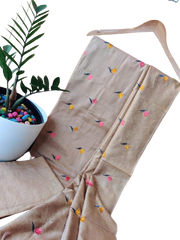 Cotton linen embroidery suit SILK ZONE