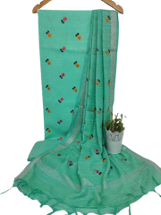 Cotton linen embroidery suit Silk ZONE