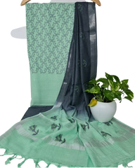 Cotton linen embroidery suit SILK ZONE