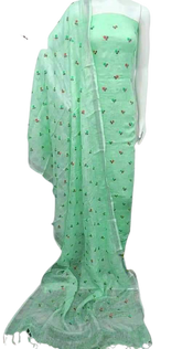 Cotton linen embroidery suit SILK ZONE