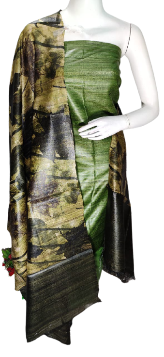 Pure tussar ghicha silk suit SILK ZONE