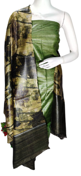 Pure tussar ghicha silk suit SILK ZONE