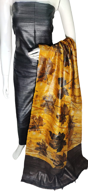 Pure tussar ghicha silk suit SILK ZONE