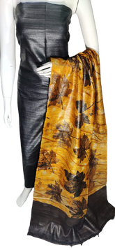 Pure tussar ghicha silk suit SILK ZONE