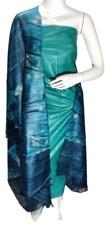 Pure tussar ghicha silk suit SILK ZONE