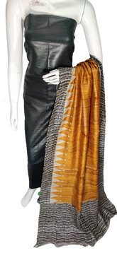 Pure tussar ghicha silk suit silk ZONE