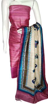 Pure tussar ghicha silk suit SILK ZONE