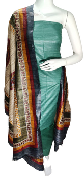 Pure tussar ghicha silk suit SILK ZONE