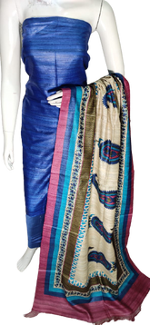 Pure tussar ghicha silk Suit SILK ZONE