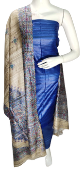 Pure tussar ghicha silk suit SILK ZONE