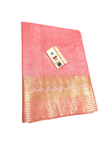 Pure Silk Linen Saree SILK ZONE