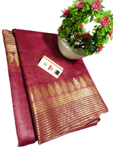 Pure Silk Linen Saree SILK ZONE